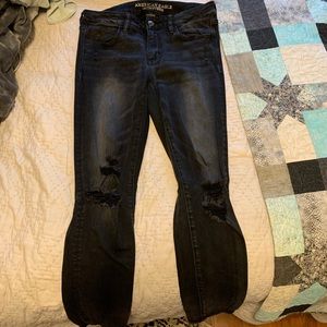 Black American eagle jeans